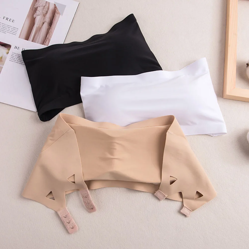 Top a tubo senza cuciture Reggiseno imbottito senza spalline da donna Top a tubo a fascia Intimo da donna Lingerie sexy push up morbida Nuovo arrivo