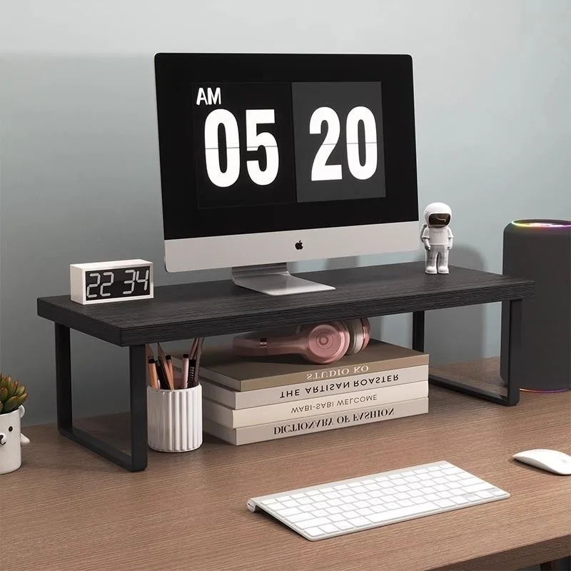 Hot 30/40cm Base Bracket Monitor Raising Stand  Desktop Computer Heightening Shelf Home Office Storage Holders Rack Organizer