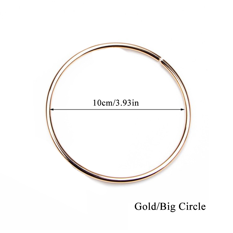 2 шт./набор, металлические круглые ручки для сумок, 7,5/10 см