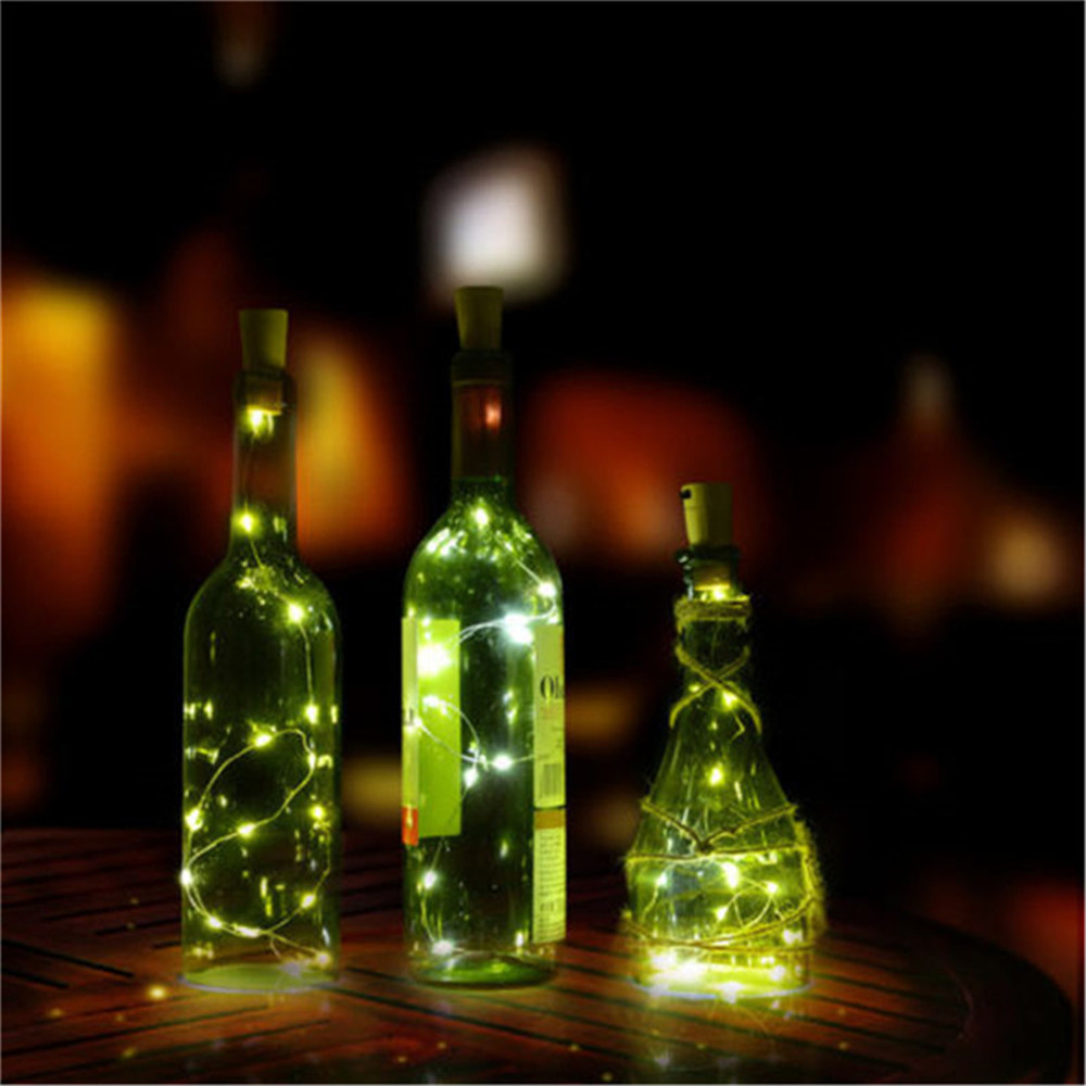 5/10/20PCS Battery Powered Cork Bottle Light 2m 20LED Light Bar Light Birthday Party Wine Bottle Stopper Light Bar With Battery