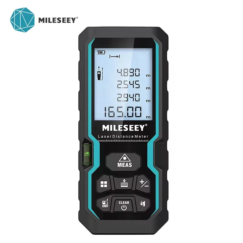 Mileseey S6 Laser Distance Meter 40m/120m, Rangefinder with Level Bubble , LCD Display with Backlit, Measure Tools for Home