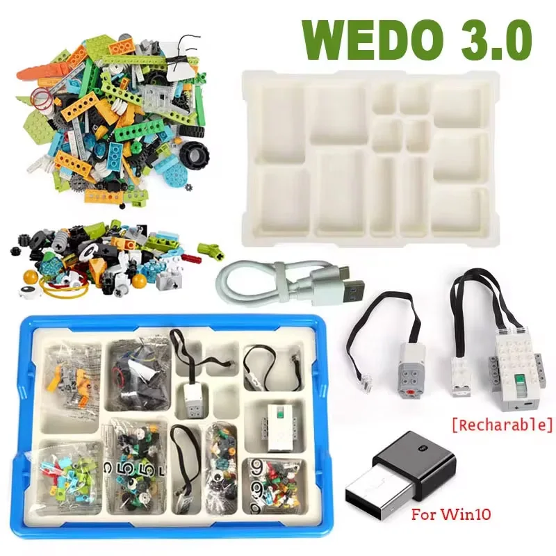 Mới WeDo 3.0 Robot Học Xây Dựng Hơi Nước Đặt Cho Trầy Xước 3.0 Wedo 2.0 Core Bộ Khối Xây Dựng Kỹ Thuật Viên Gạch Đồ Chơi Giáo Dục