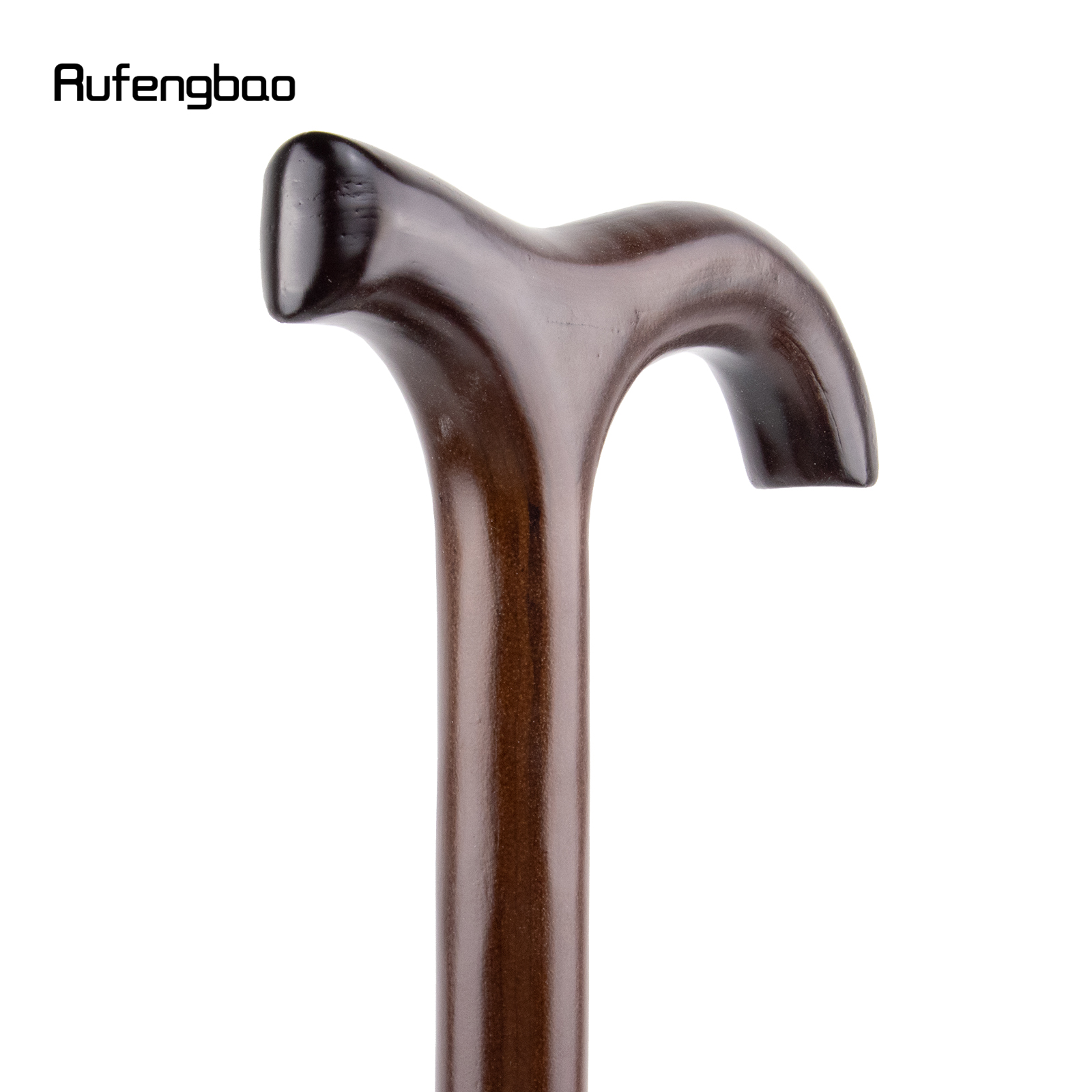 ไม้สีน้ำตาลข้อเดียวไม้เท้าตกแต่ง cospaly cospaly ไม้เท้าฮาโลวีน crosier 92cm