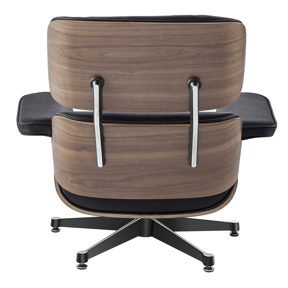 Fauteuil inclinable classique en cuir de vachette noir, fauteuil léger pour brochure, meubles de chaise longue à grosse tête, fauteuil à percussion au pied, stock UE