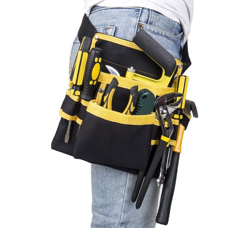 Multi-functional Electrician Tools Bag Waist Pouch Belt Storage Holder Organizer Oxford Cloth