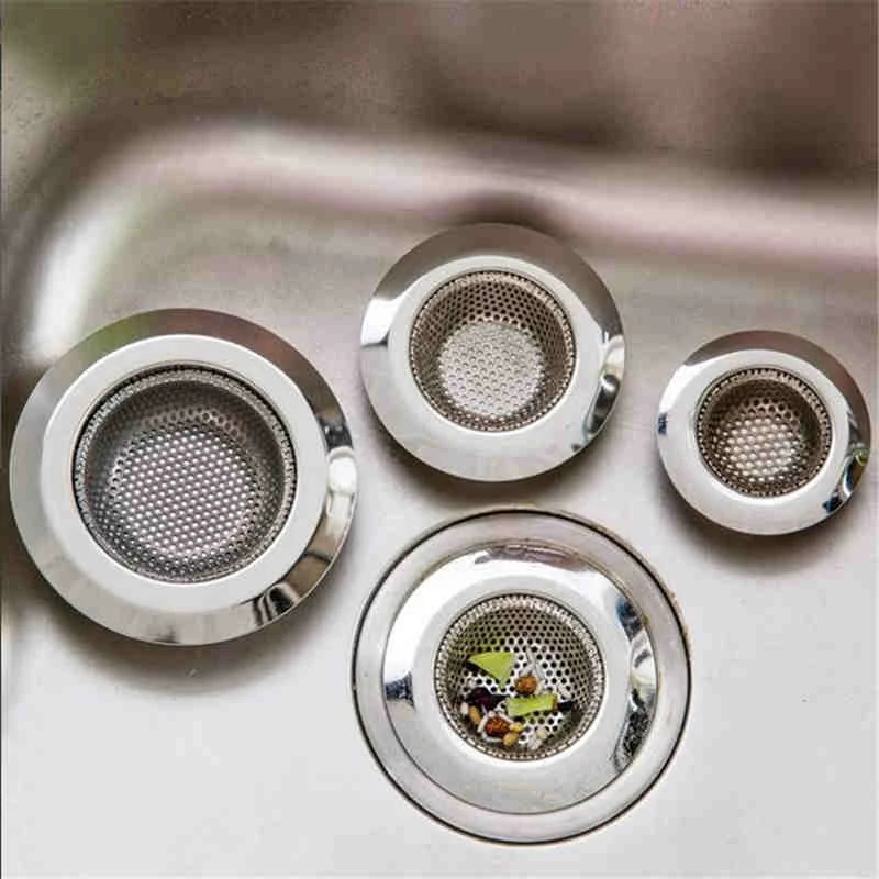Crépine d'évier bouchon de vidange en acier inoxydable bouchon de déchets de sol filtre piège à Lavabo accessoires de salle de bains de lavabo de cuisine