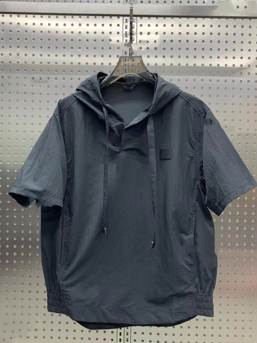 Conjunto Casual de Verão Leve e Respirável para Homens, Cseta de Manga Curta e Calças Curtas, Ajuste Solto, Moda em Dois P...