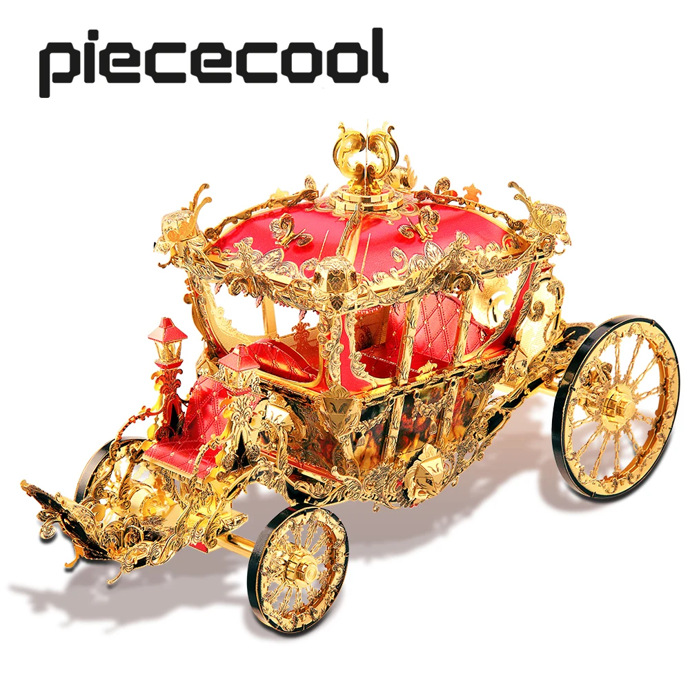 Piececool 3D Kim Loại Xếp Hình Công Chúa Xe Mô Hình Bộ Dụng Cụ Tự Làm Đồ Chơi Dành Cho Tuổi Teen Ghép Hình Trí Não Teaser Quà Tặng Dành Cho Người Lớn