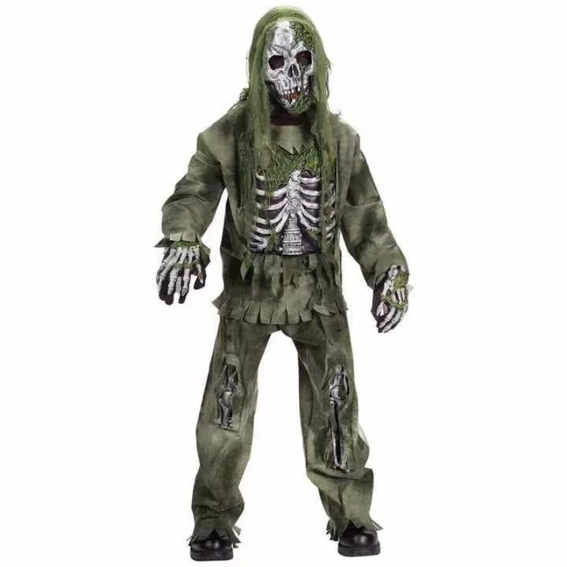 Creaciones Disfraz de zombis para niños y adultos Esqueleto aterrador Disfraz de zombis muerto vivo Disfraz de monstruos para Halloween Spooktacular