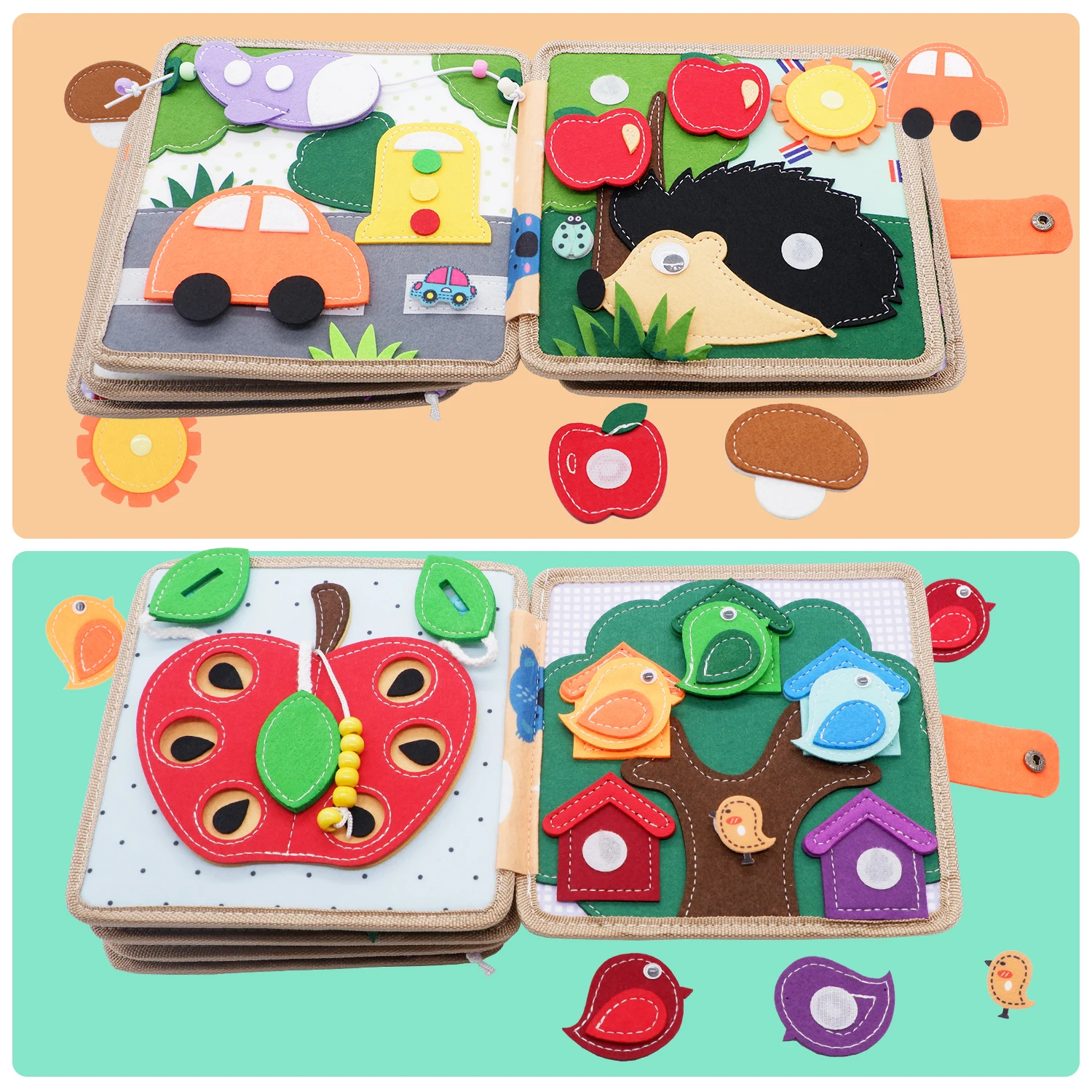 Montessori ของเล่น Busy Board ยีราฟ Busy Book ก่อนวัยเรียนการเรียนรู้การศึกษา Quiet Book Sensory Travel ของเล่นสําหรับทารก 3 4 5 6 อายุ