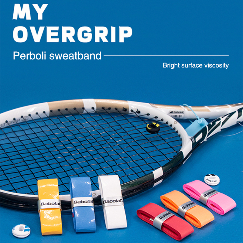 1 ชิ้น Babolat เทนนิส Overgrip Sticky ไม้เทนนิสแบดมินตัน Racket Grip Antislip Handle Grip พาเดลเทนนิส Grip Sweatband