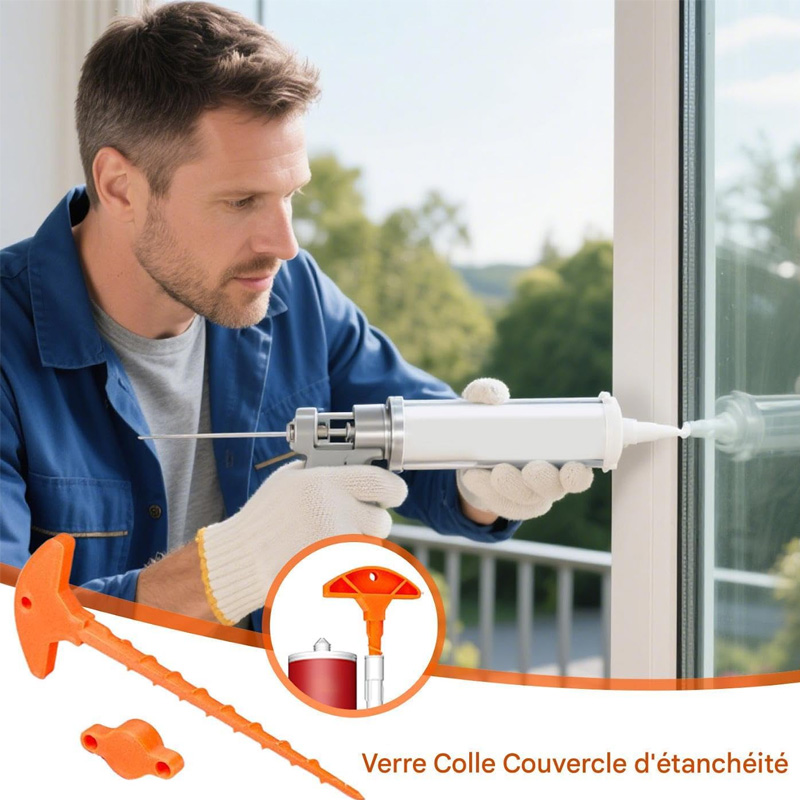 Caulking Nozzle Cover - Sealant Saver Plug, Clog Remover Applicator Cleaner, Foam Adhesive Bottle Mouth Protector Maintenance