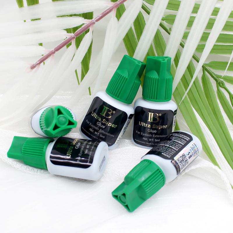 5 botellas IBeauty Ultra Super pegamento para extensión de pestañas suministros 2S tapa verde herramienta de maquillaje adhesivo más fuerte ojo más rápido abierto Corea