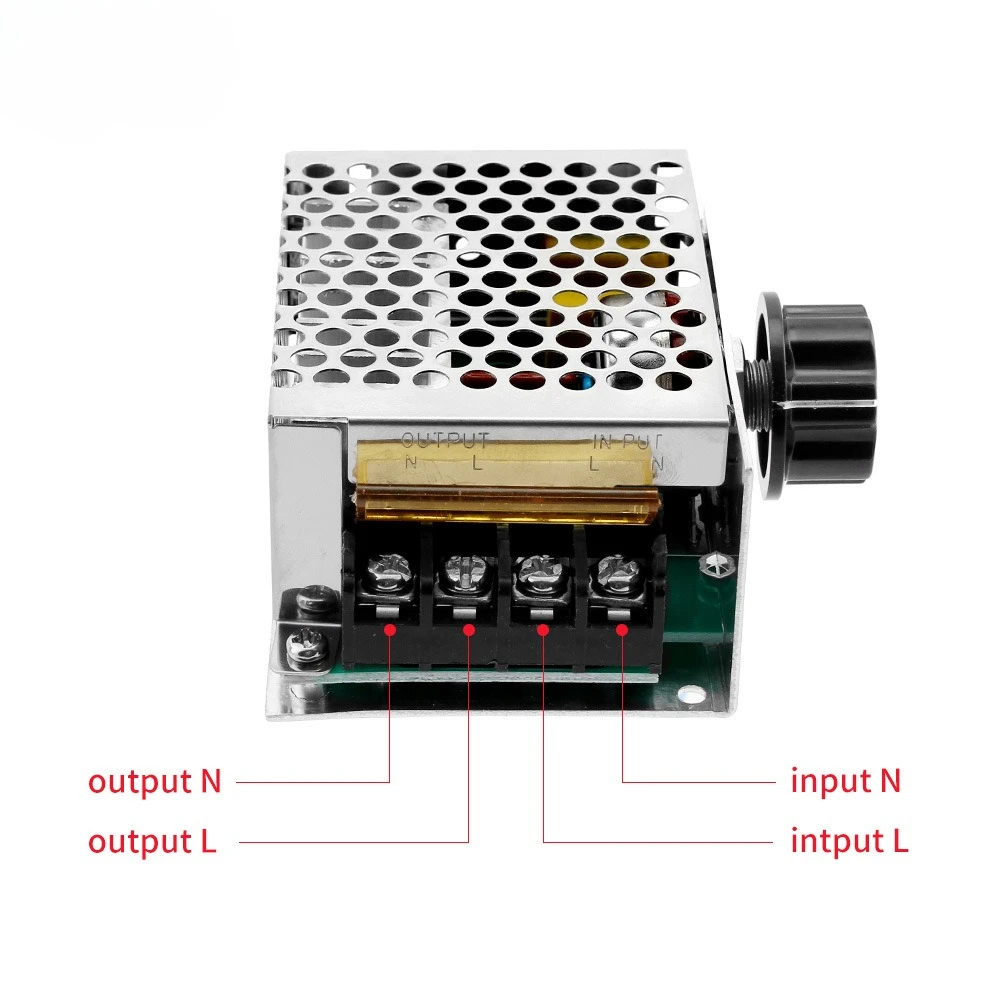 4000W 220V AC SCR Regolatore di tensione Dimmer Regolatore di velocità del motore elettrico Regolatore di volt elettronico Dimmer Termostato Regolatore