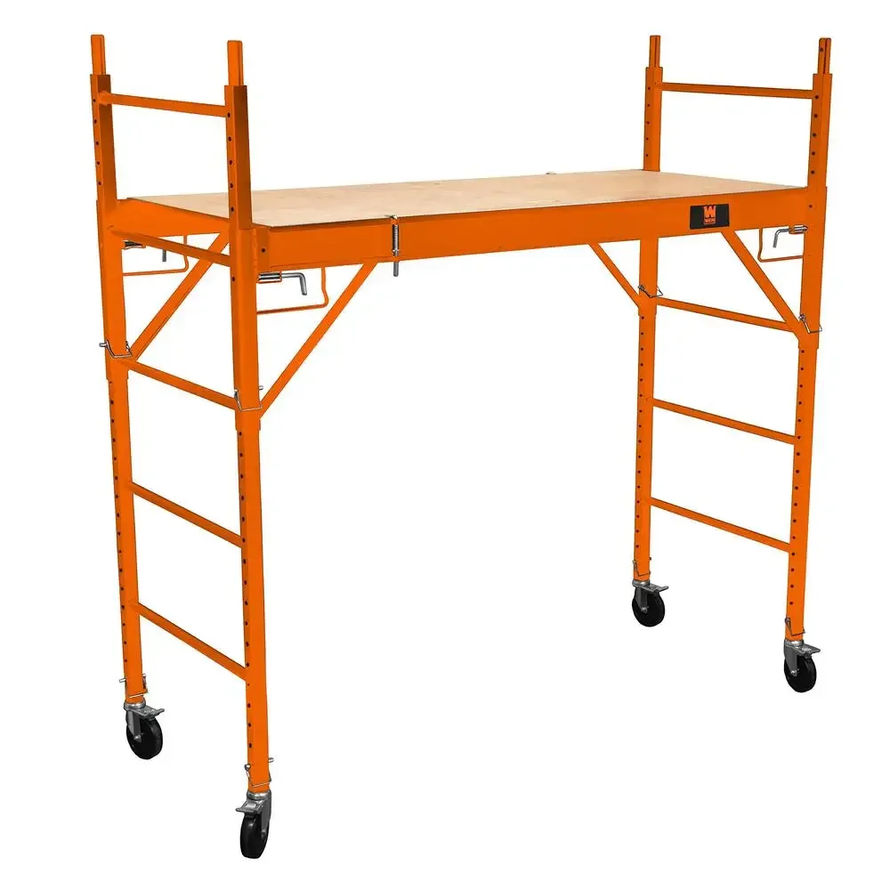 31110T Baker-Style 6.25 ft. Multi-Purpose 1000-Pound-Capacity Rolling Steel Scaffolding