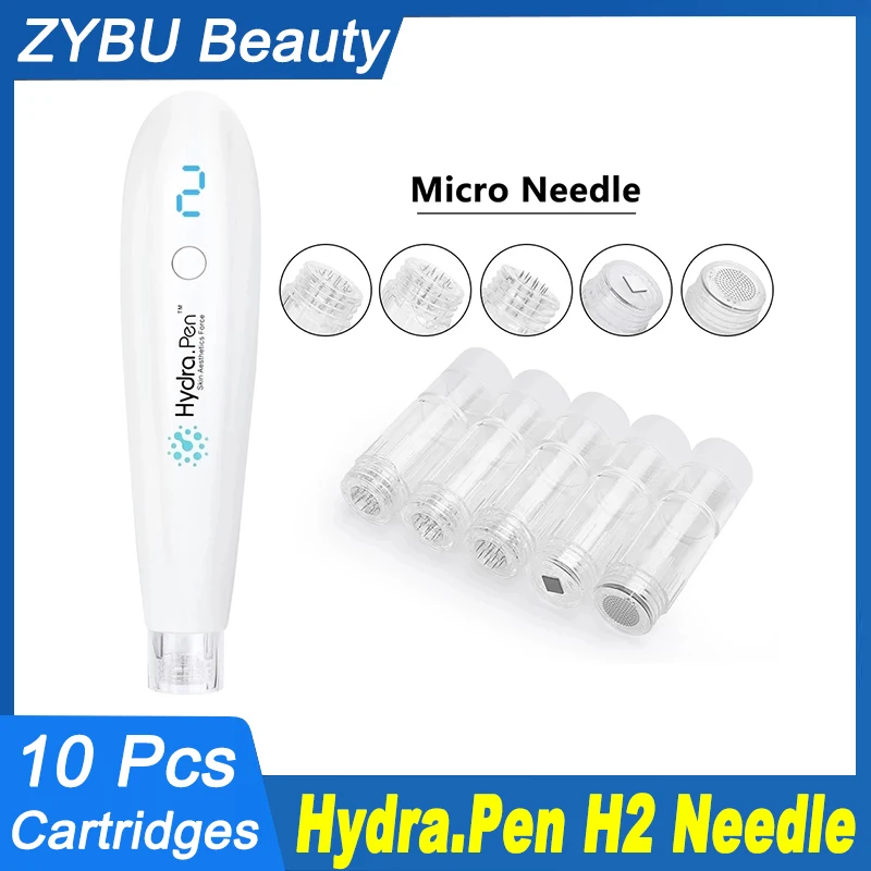 10 Pcs Professional Hydra.Pen H2 Needles Cartridges Microneedles 12 Pins Nano HR HS Hydra Derma Pen Mesotherapy Stamp Head