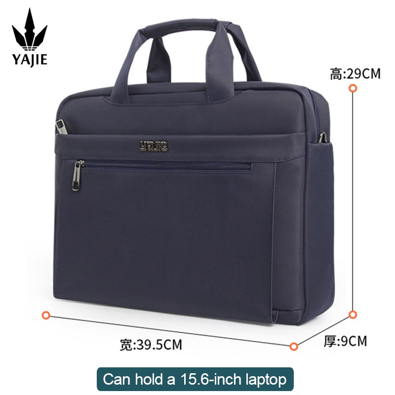 Maleta impermeável para homens, bolsa de trabalho de lona, bolsa de escritório oficial, grande capacidade, 15.6 Polegada Laptop Bag