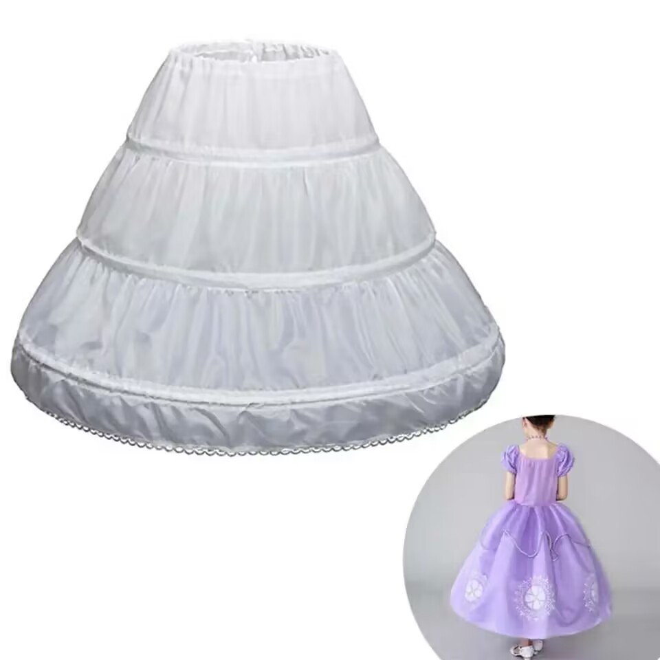 多くのスタイルフラワーガールズペチコートアンスココスプレパーティーショートドレス Jupon Fille ロリータバレエチュチュスカート Enaguas Sottogonna