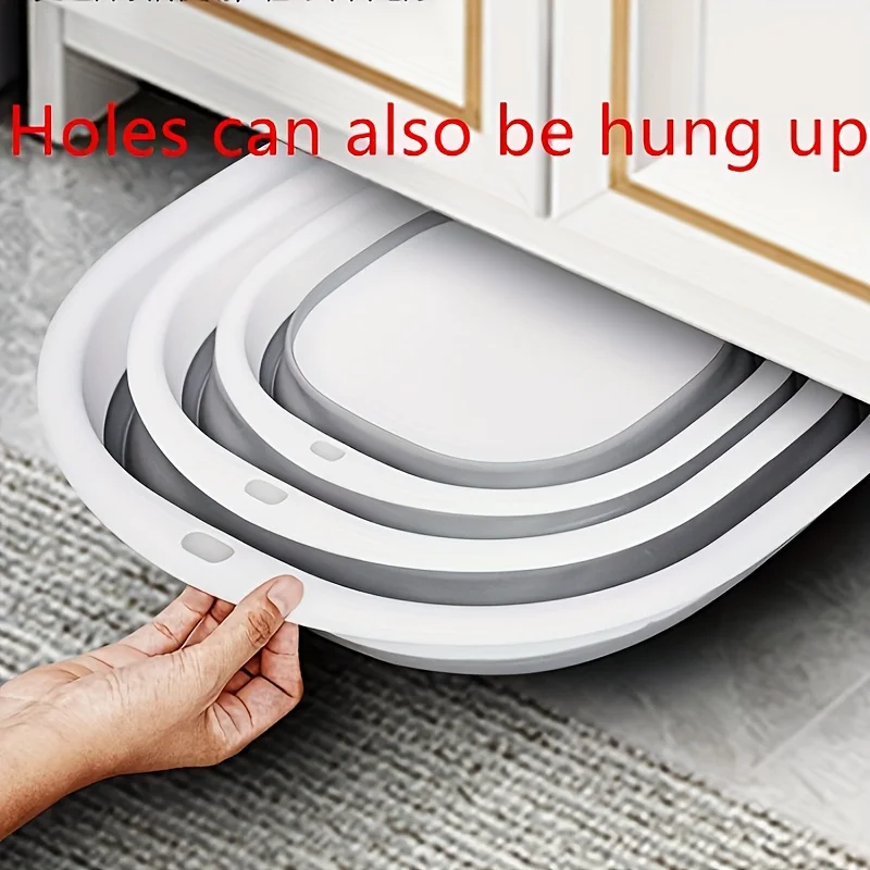 Plastic Folding Basins Portable Wash Basins Folding Laundry Tub Adult Baby Bath Basin Bathroom Kitchen Accessories Wash Basin