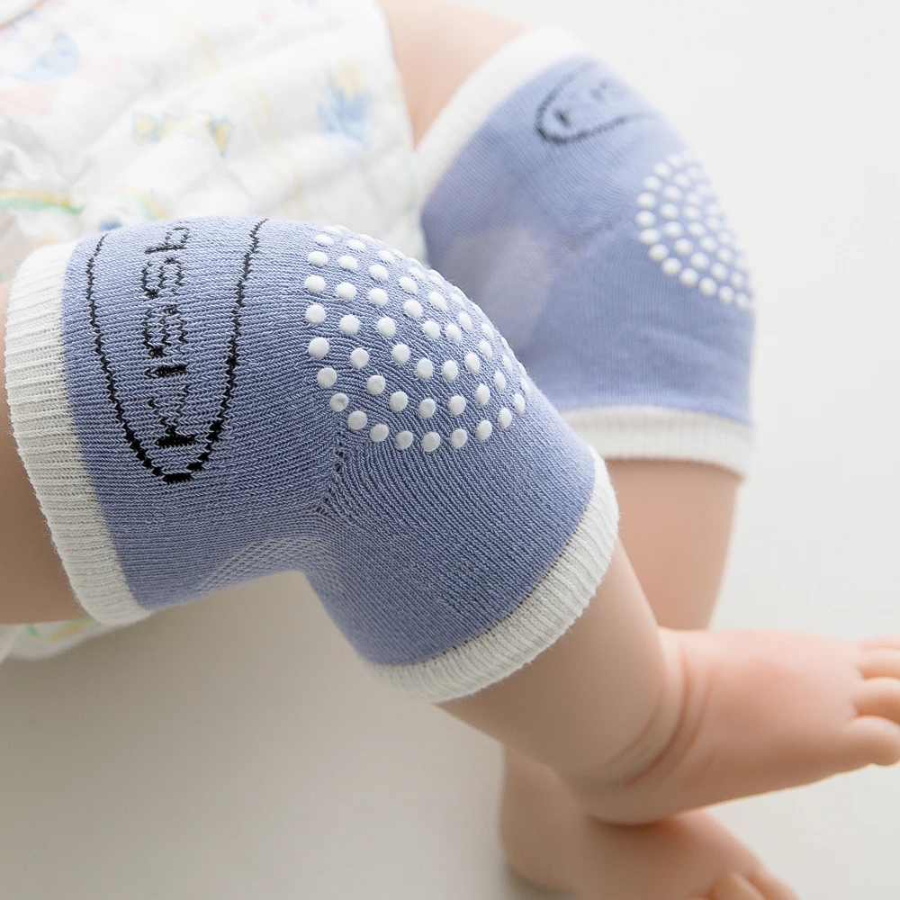 ตาข่ายนุ่มเทอร์รี่เด็กขาอุ่นเด็กวัยหัดเดินเด็ก Kneepad Protector Non-SLIP Dispensing ความปลอดภัย Crawling Well เข่า Pads สําหรับเด็ก