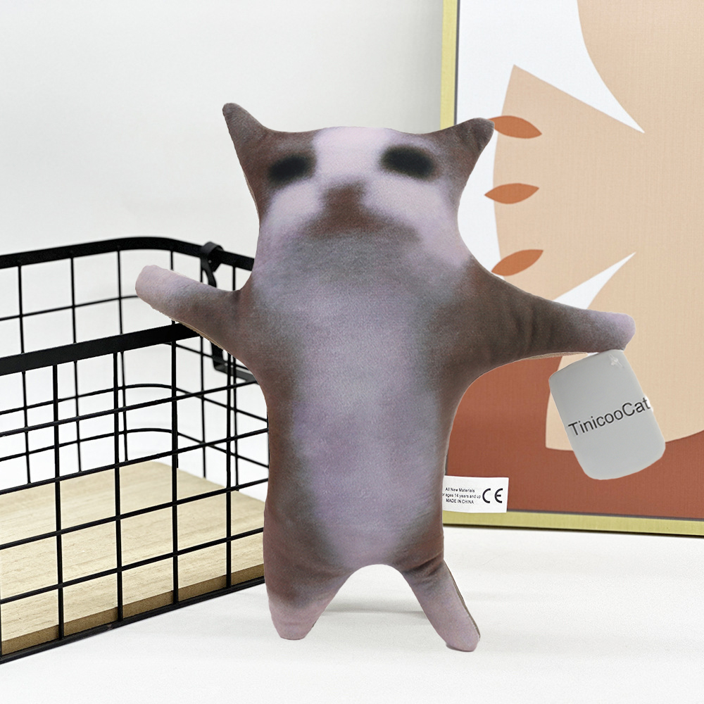 TinicooCat Glückliche Katze Plüschtier Film Stofftier Süße Katze Plüsch Interaktive Katze Plüschtier Glückliche Katze Kinderspielzeug Geburtstagsgeschenk