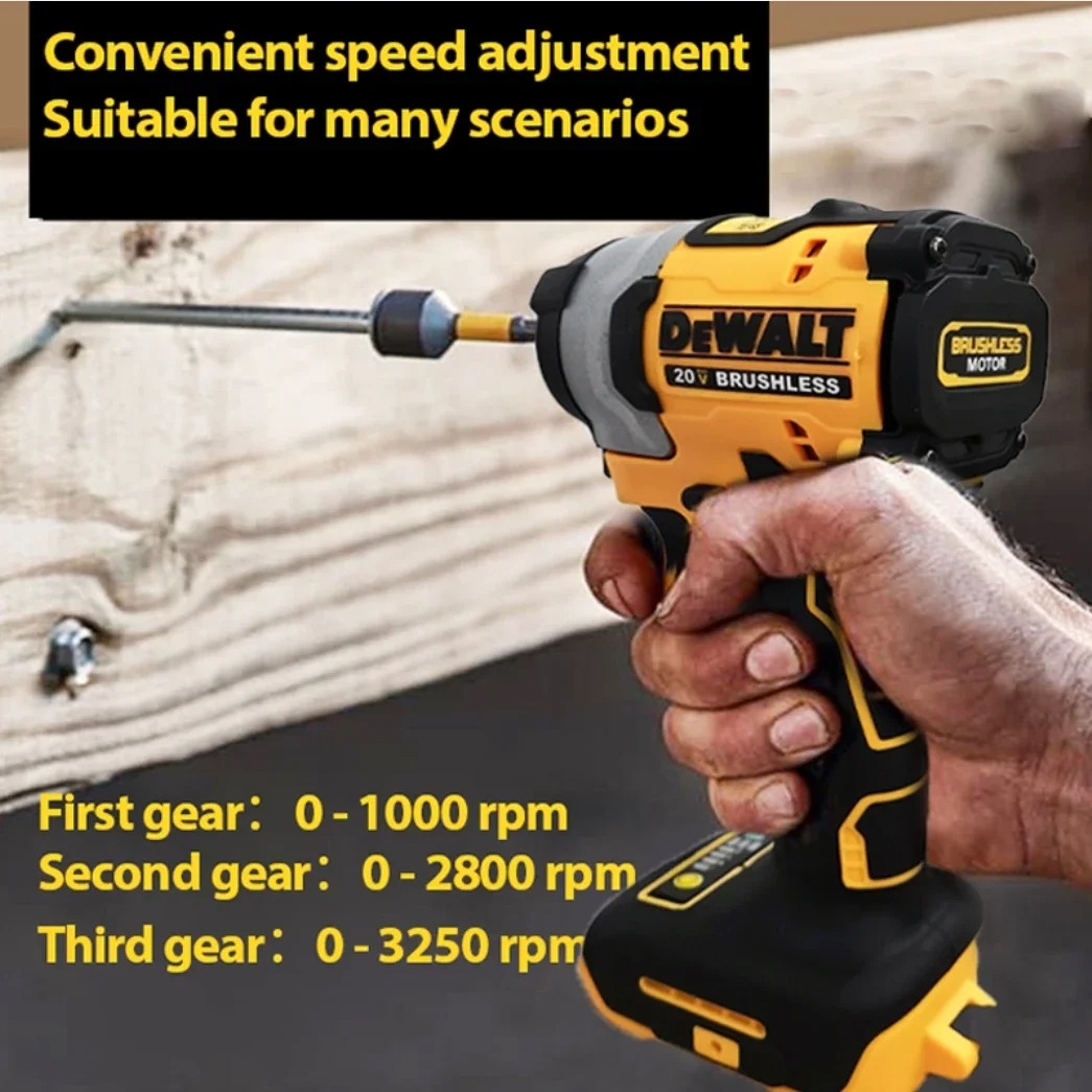 DEWALT DCF850 Impact Driver Electric Driver 20V Lithium Battery Brushless battery screwdrivers High Torque tools
