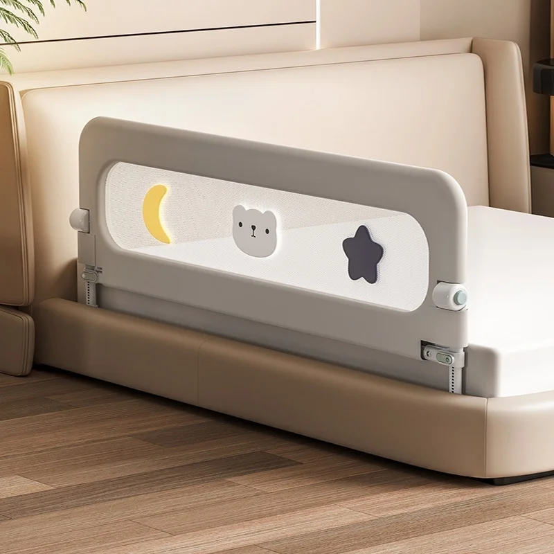 Recinzione per culla portatile per la casa Box Comodino ad altezza regolabile Recinzione di protezione Nessun punzone lato pieghevole Guardrail anticaduta per bambino