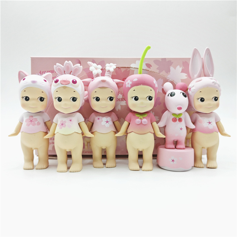 Boîte aveugle en fleur de cerisier d'ange authentique, Collection créative confirmée, jouets tendance, cadeaux d'anniversaire de haute qualité, offre spéciale