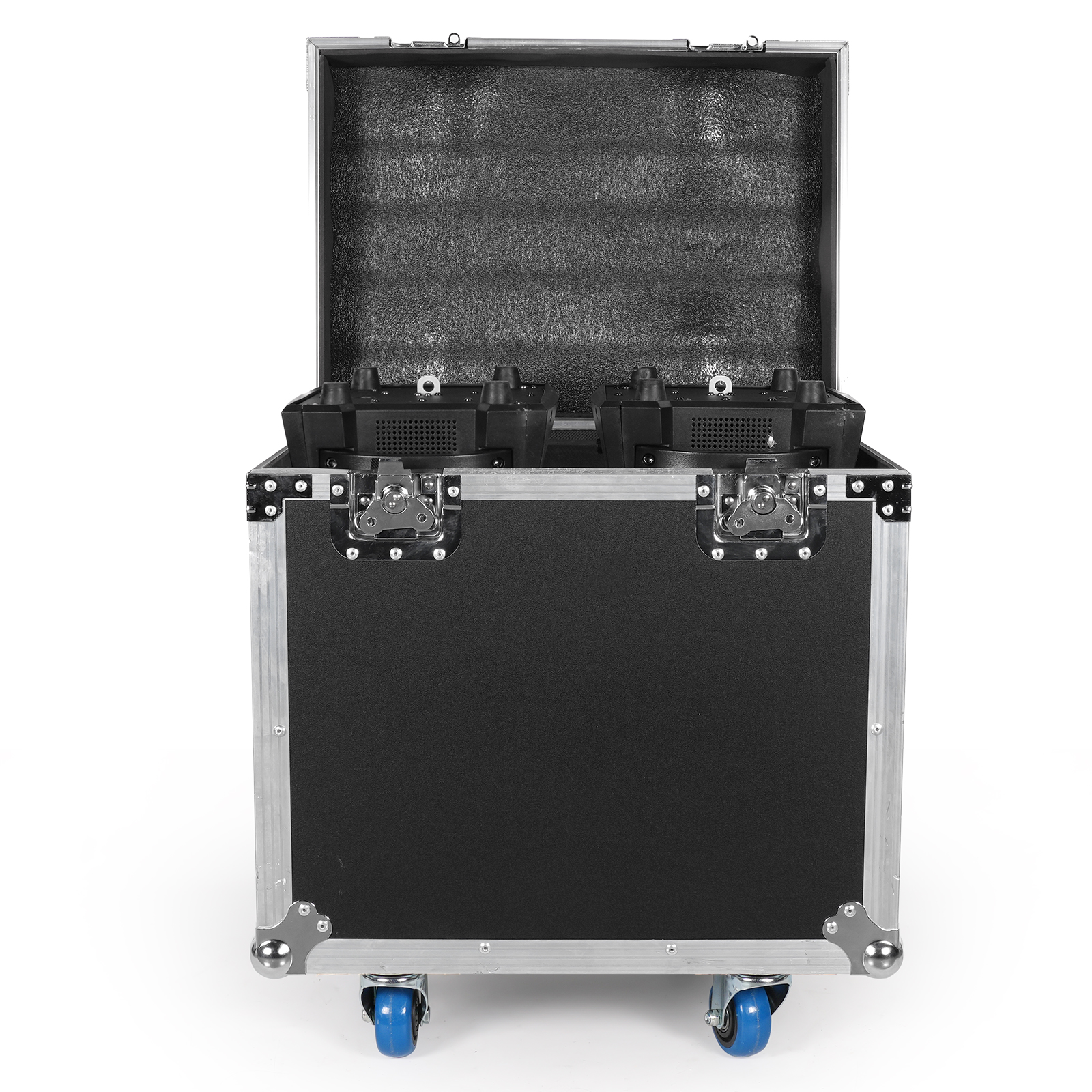 Fieryzeal Flycase Heavy-Duty Gator Case für (2) 36x18W Moving Head Light Beam DMX Bühnenlicht Airline Case DJ Light Flight Case