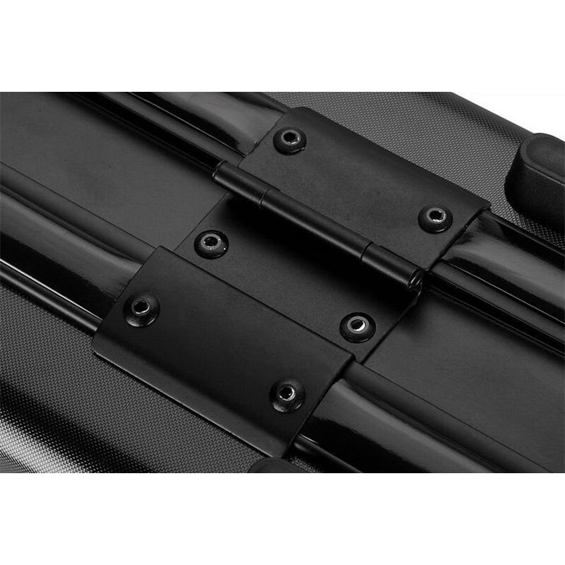 ABS+Aluminum Business Briefcase - TSA Lock Tool Storage Case with Portable Design & Carry-On Compartments