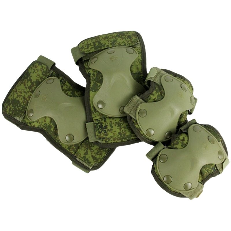 SMTP E19 Fuerzas Especiales Rusas 6B51, protección táctica, pequeño, verde, camuflaje, rodillera, coderas