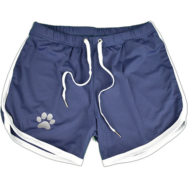 Shorts de fitness de verão solto shorts de corrida masculino jogging esportes respirável malha shorts tendência fina calças de três quartos masculinas