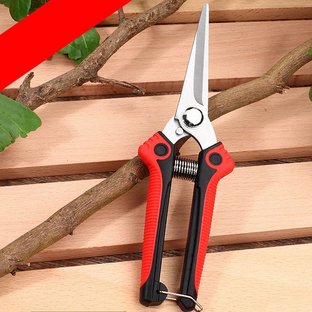 Pruner สวนมือตัดแต่งกิ่งเฉือนตรงใบมีดสแตนเลส Ultra Sharp Garden กรรไกรสําหรับดอกไม้รวบรวมผลไม้