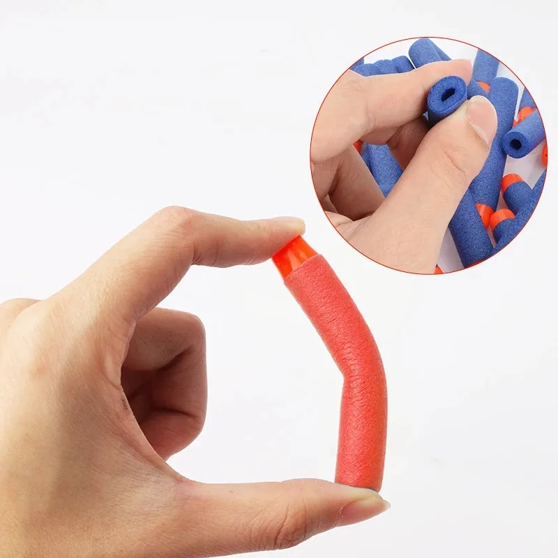 50/100pcs 7.2 ซม.สําหรับ Nerf กระสุนลูกดอกรอบหัวเติมฟองน้ําลูกดอกของเล่นเด็กอุปกรณ์เสริม Bullet สําหรับ Nerf Blasters