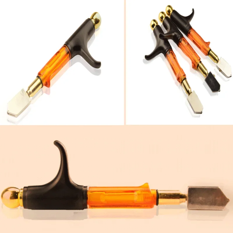 Humanized Handle Hand-held T-shaped Glass Cutter Cutting Knife Sharp Beautiful Hardware Tool Accessories Hard Alloys Cutter Head