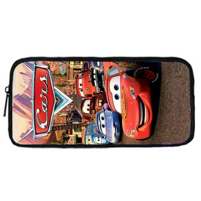 Bolsas de lápices escolares Disney para niños, bolsas de lápices escolares para niños con coches de dibujos animados para niños y niñas, estuche de lápices grande y simple para niños