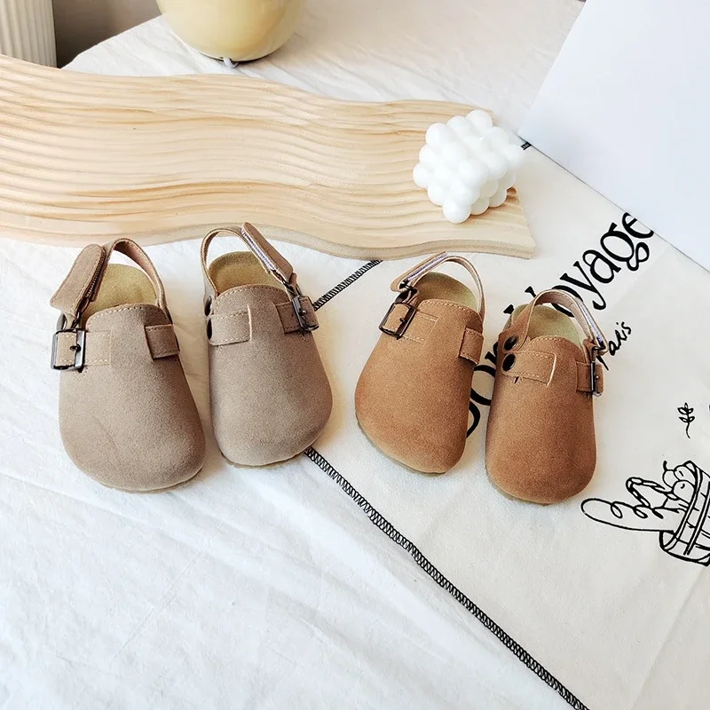 Kinder Fleece elastische Clogs Baby Jungen Mädchen Plüsch Slipper, Prewalker Winter warme weiche Sohle Schuhe, rutschfeste Schuhe