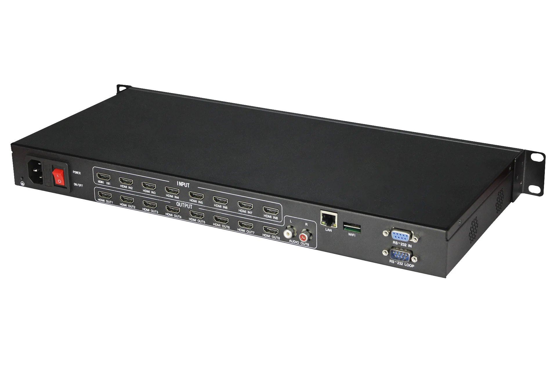Conmutador de matriz Hdmi, convertidor divisor de interruptor 8x8, con Audio 3840x2160 @ 30hz