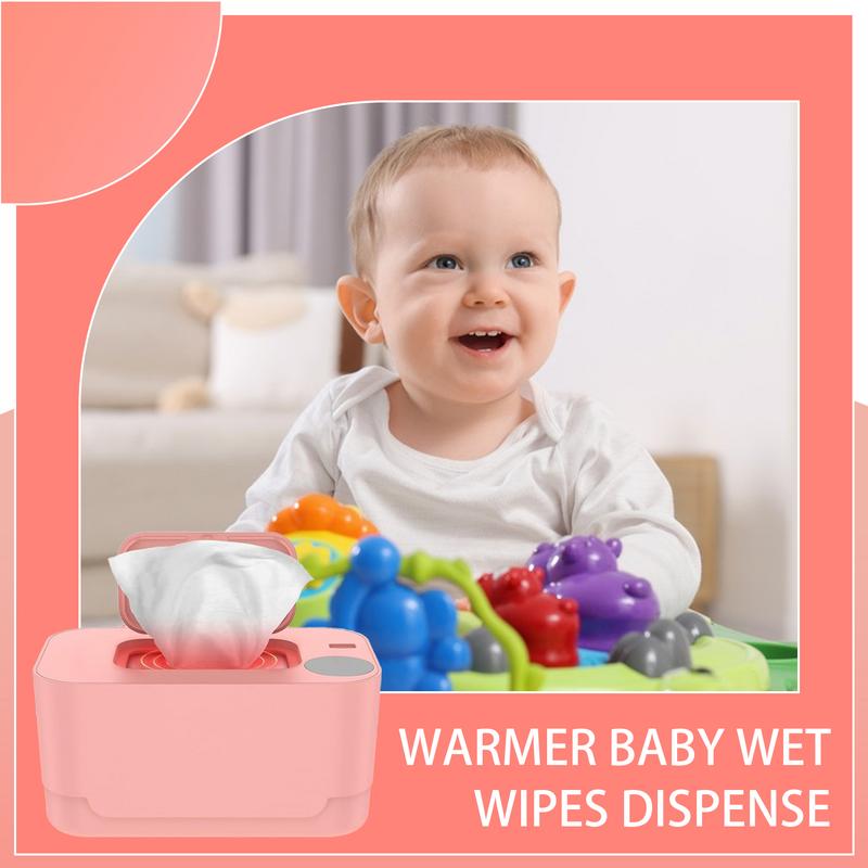 Baby Wipe Warmer Dispenser Home Use Wet Wipes Warmer With Even Heating Gentle Space-Saving Diaper Holder Case For Bedroom Living
