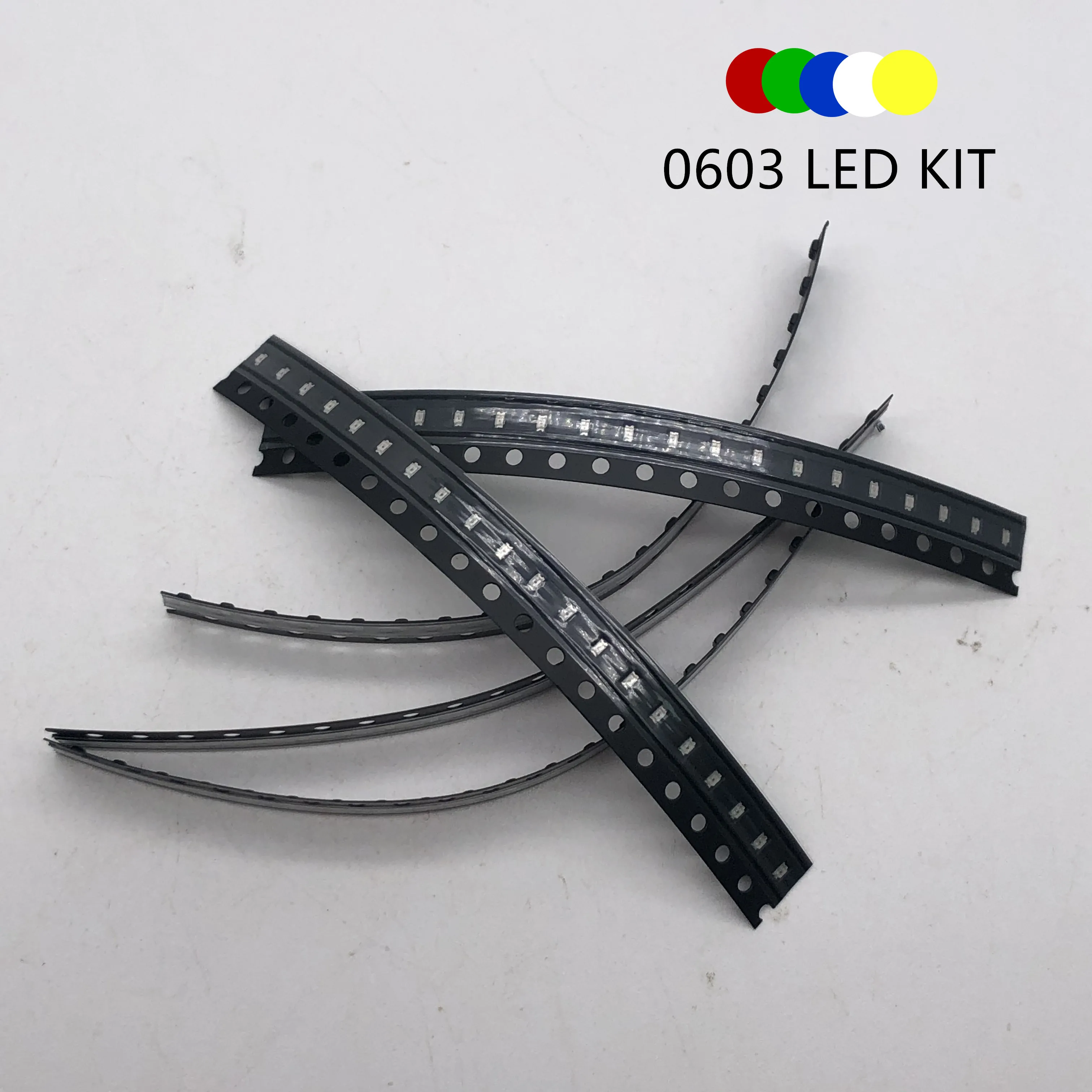 100 Stuks 5 Kleuren Elk 20 Stuks 5730 5050 3528 1210 1206 0805 0603 0402 3020 2835 0.2W Smd Led Diode Kit Rood Groen Blauw Wit Geel