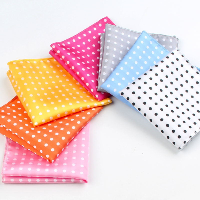 23 cm Polka Dot Pochet Heren Polyester Zachte Zakdoek Zakelijke Formele Sjaal Pocket Handdoek Bruiloft Hosting Banket Borst