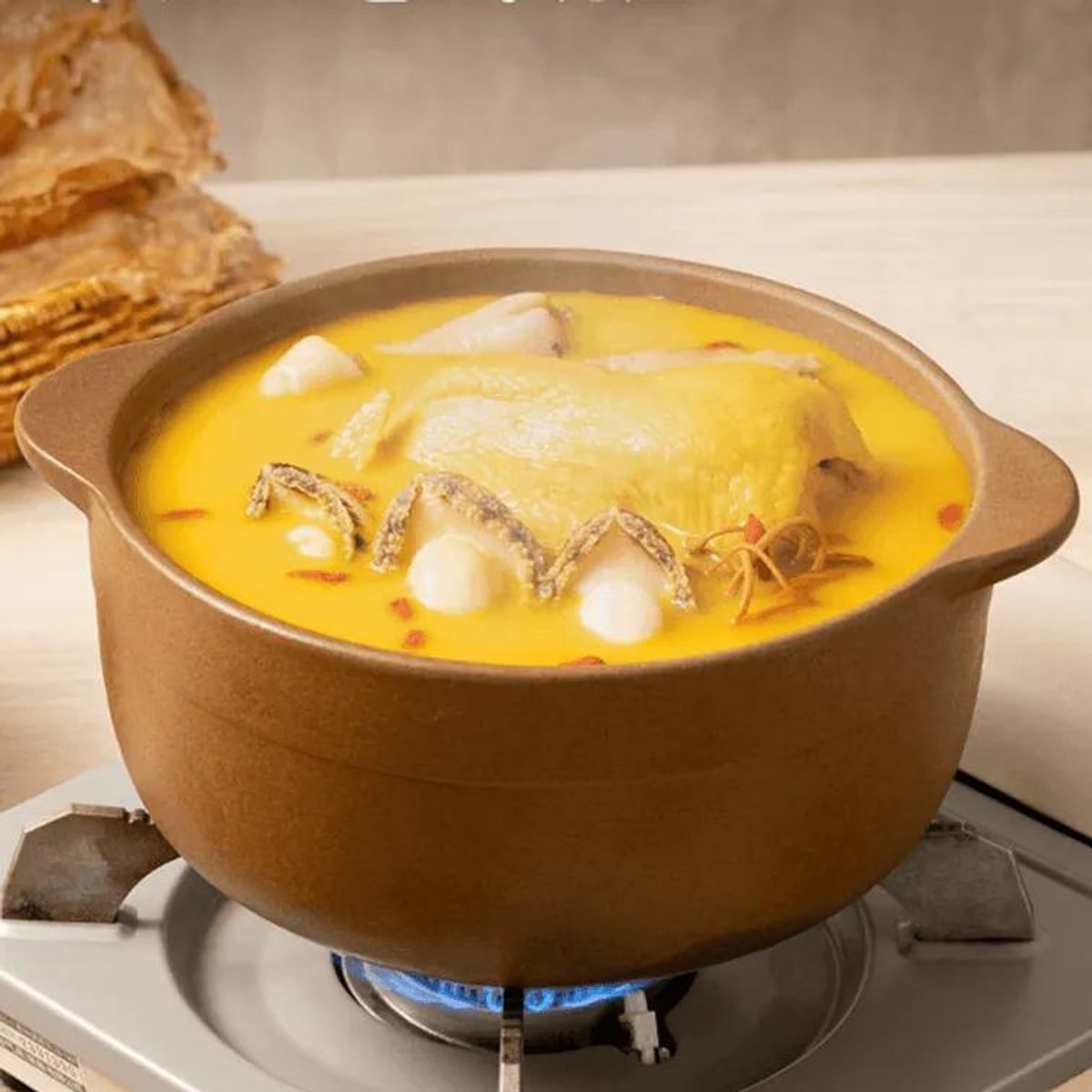 [4Packs] TASTE MATTERS Vegetarian Hong Kong-Style Chicken Hot Pot Base, 4.93oz*4Packs