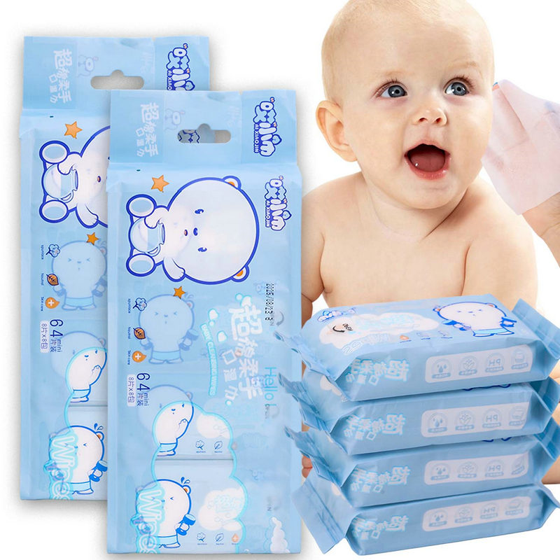 Портативная сумка для детских салфеток для рук и рта мини-размера, детская безалкогольная портативная сумка, салфетки для ежедневной уборки, школьные принадлежности