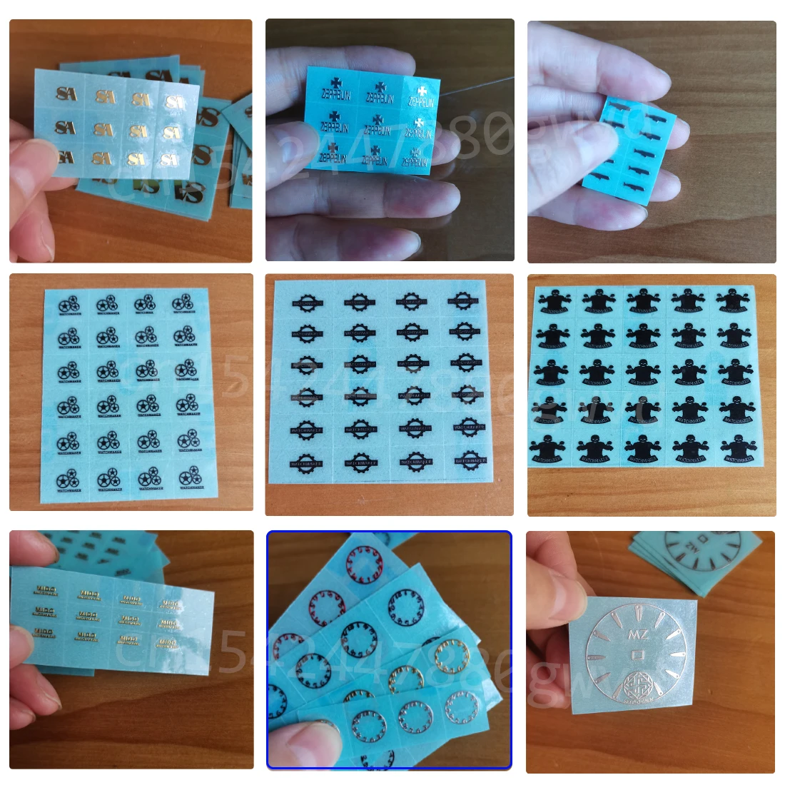 CUSTOM นาฬิกาโลโก้ dial สติกเกอร์ส่วนบุคคลทองเงินโลหะ Transfer ขนาดเล็ก MINI 3D โลโก้ DIY ชื่อแกะสลักแบน ultrath