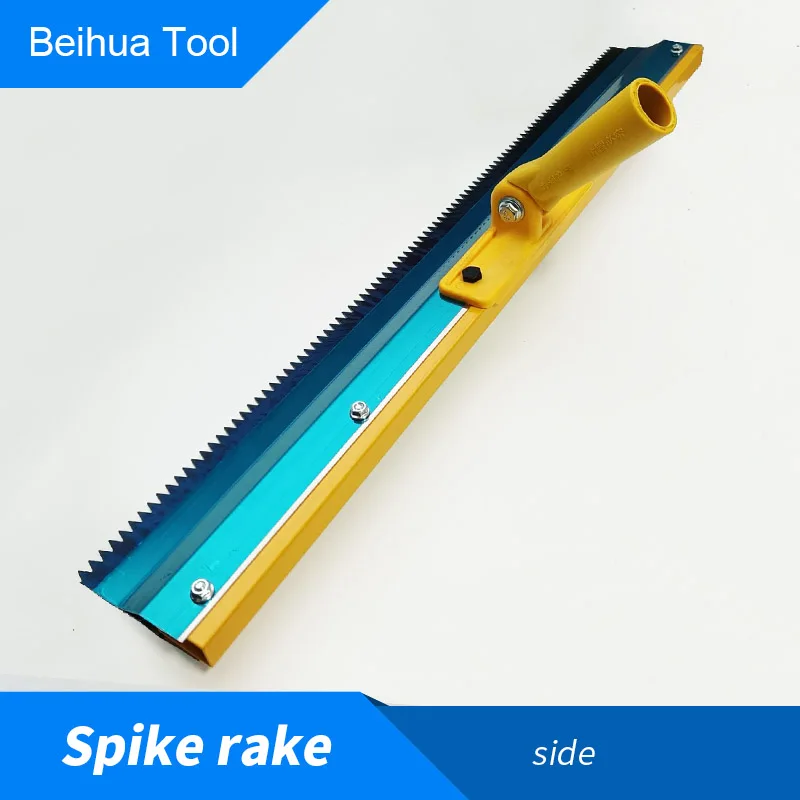 Beihua 56 ซม.Spike Rake Self-flow Cement Rake Scrscraper ซิลิคอน PU อีพ็อกซี่ชั้นสีเครื่องมือก่อสร้าง 3 มม./5 มม./8 มม.
