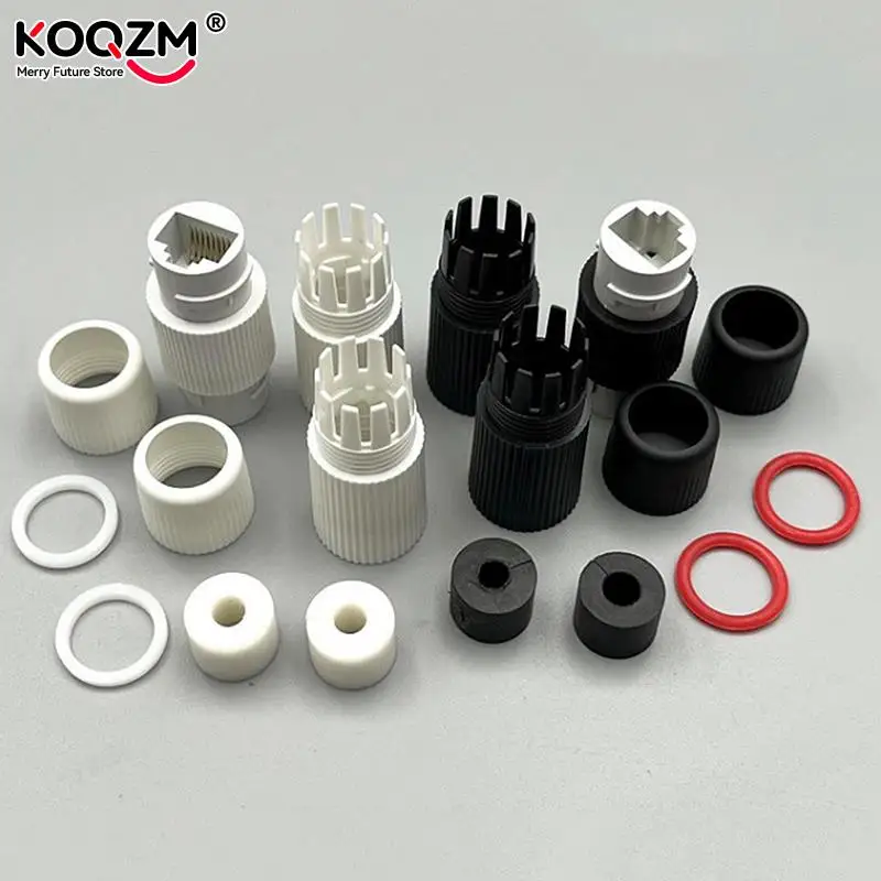 1 buah RJ45 konektor Dok jaringan Ethernet lurus melewati tahan air Header IP67 luar ruangan ekstender kabel jaringan Broadband