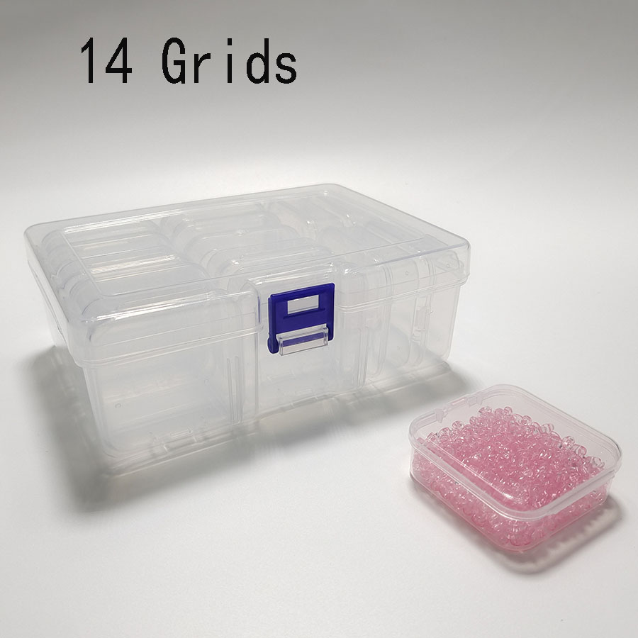The Transparent Independent Packaging Box Is Small Bead Organizers, Plastic Storage Cases Mini Clear Bead Storage