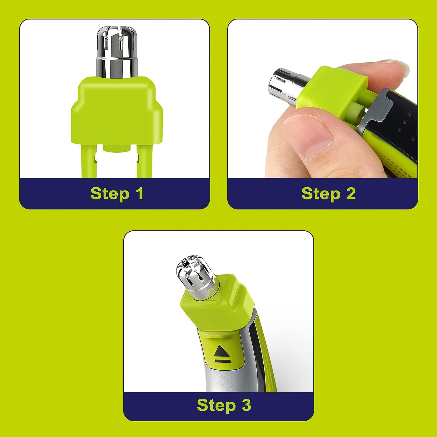 Cabezales de repuesto para cortadora de pelo de nariz compatibles con una hoja QP2520 QP2630 QP2724 QP2834 QP6510 QP6520 QP6530 Afeitadora eléctrica