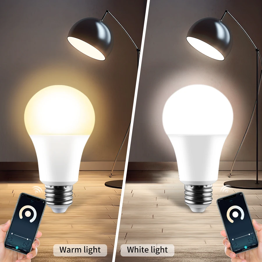 Bombillas LED inteligentes WiFi de 12W/15W/20W, 110V, 220V, E27, lámpara LED para cocina y dormitorio, Control por aplicación Cozylife, funciona con Alexa y Google Home