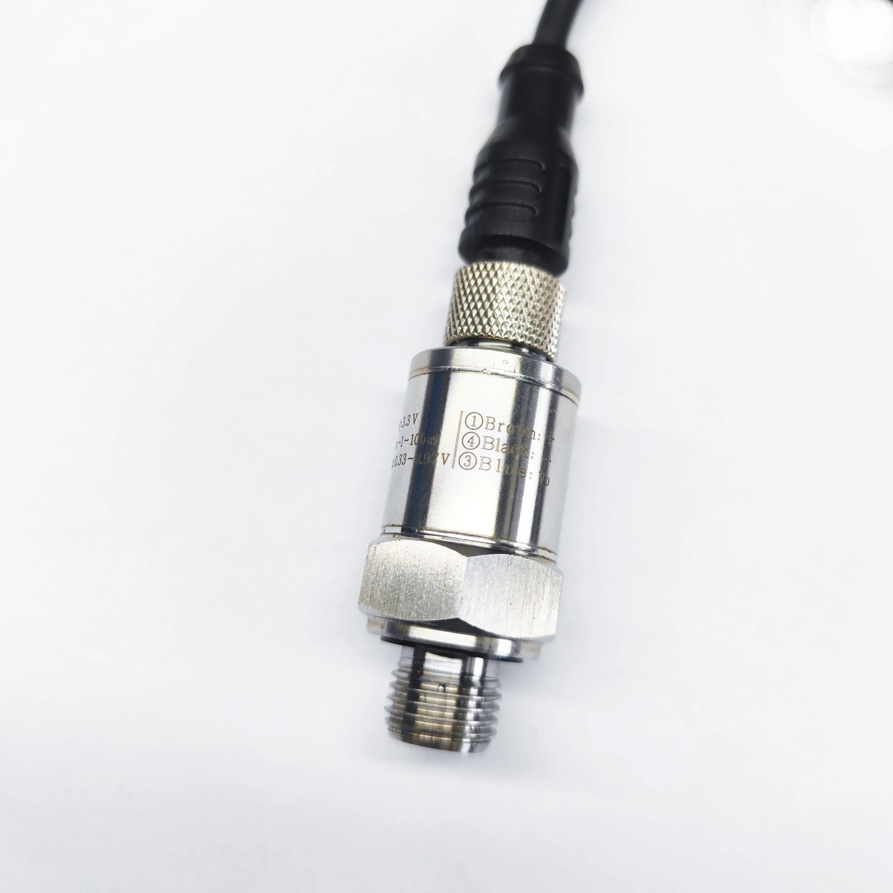 Nước Dầu Nhiên Liệu Khí Áp Suất Không Khí Phát G1/4 12-36V 4-20mA 0-60mpa Tùy Chọn Áp Suất Inox đầu Dò Cảm Biến